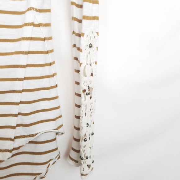 Free People Hard Candy Stripe Cuff Top Small - Picture 3 of 7